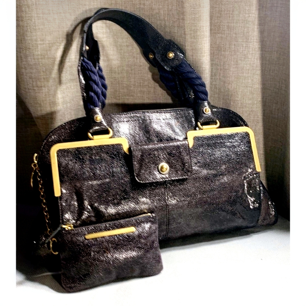 Stella McCartney Falabella Black Cruelty Free Faux Leather Satchel